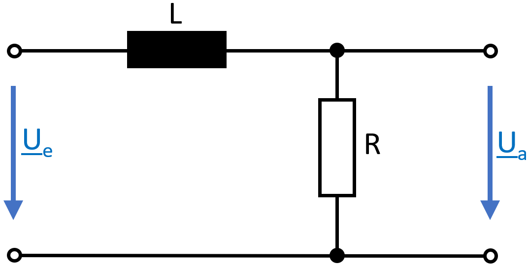 LR Tiefpass Schaltung